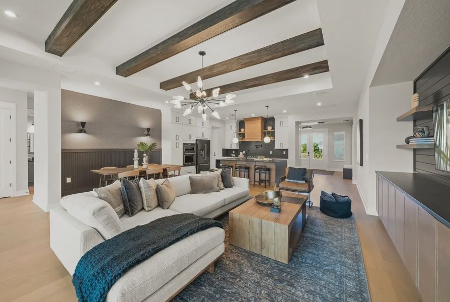Furnished interior in a model home at Rye Ranch in Parrish (Image 20).