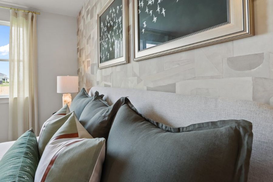 A couch with pillows. A couch with pillows.