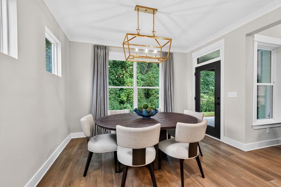 Furnished interior in a model home at Arbor West in Dawsonville (Image 8).