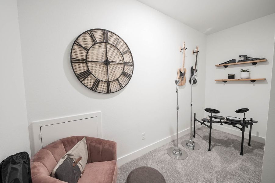 Furnished interior in a model home at Bridgeland in Cypress (Image 15).