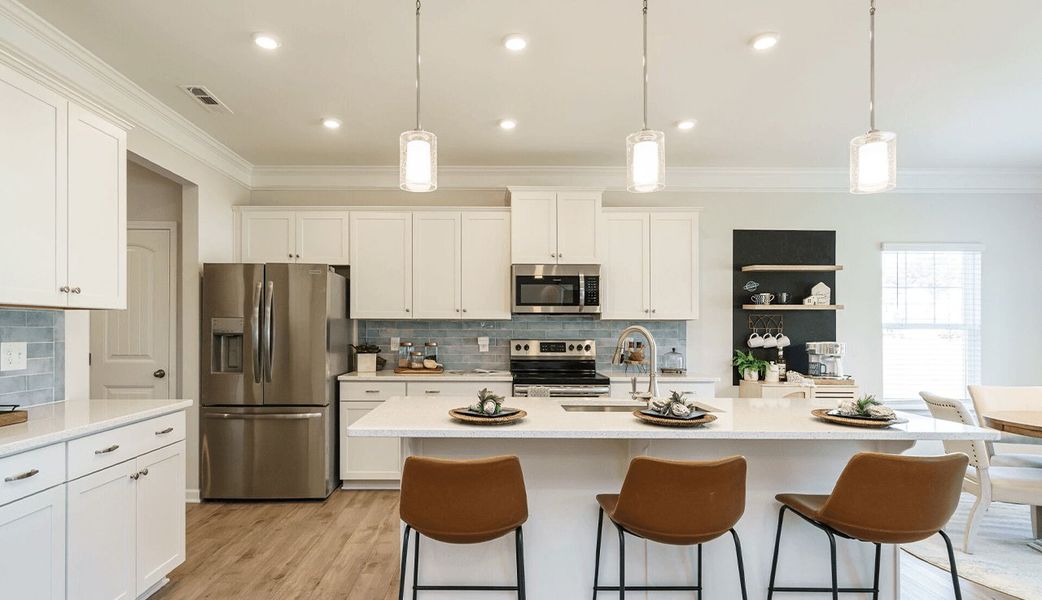 Furnished interior in a model home at Beverly Place in Four Oaks (Image 12).