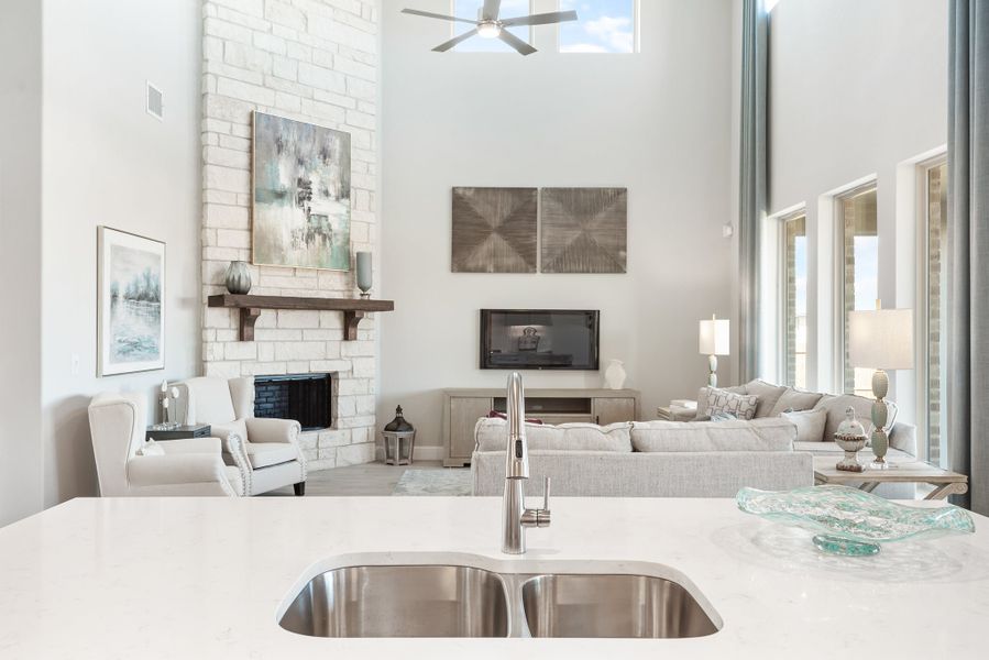 View of the Family Room from the Kitchen