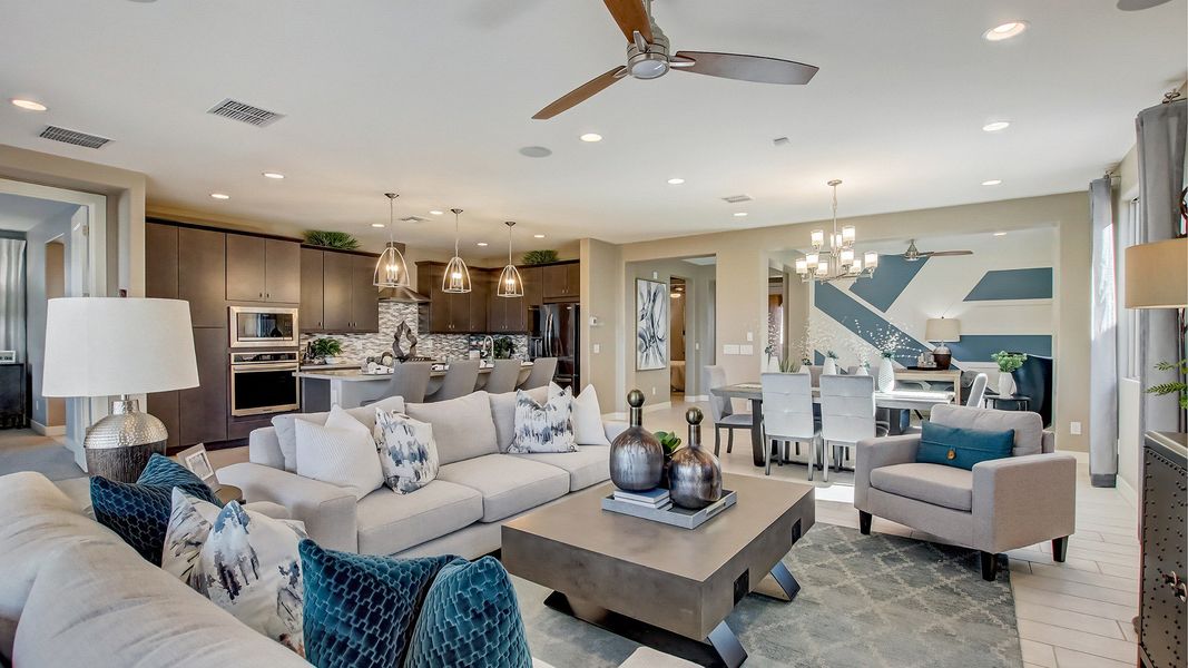 Furnished interior in a model home at The Lakes at Rancho El Dorado in Maricopa (Image 37). Furnished interior in a model home at The Lakes at Rancho El Dorado in Maricopa (Image 37).