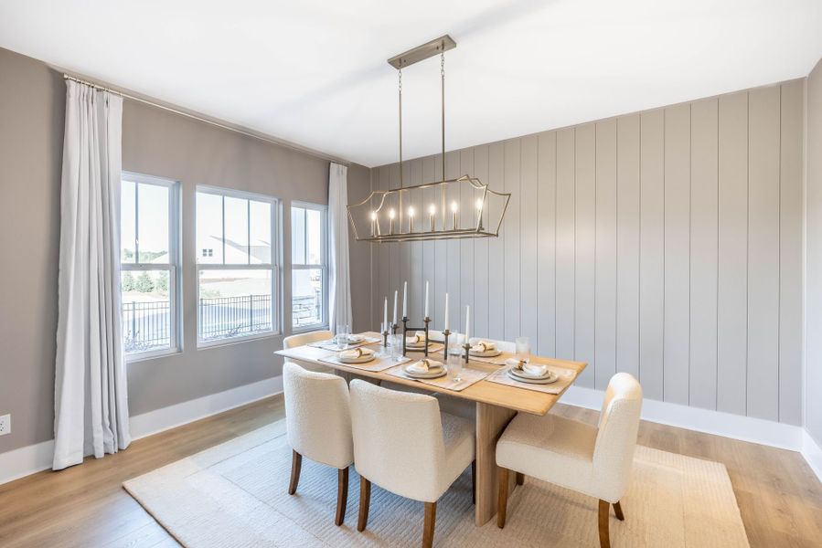 Furnished interior in a model home at Somerset Heights Single Family in Winston-Salem (Image 7).