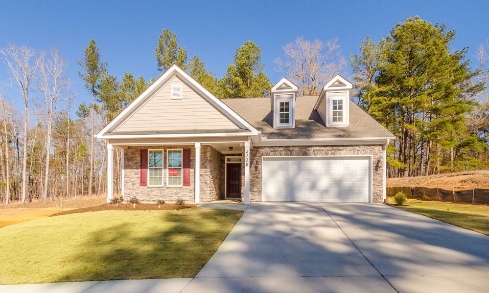 Front exterior of a home in the Sinclair at Crawford Creek community, located in Grovetown, GA (Image 17). Front exterior of a home in the Sinclair at Crawford Creek community, located in Grovetown, GA (Image 17).