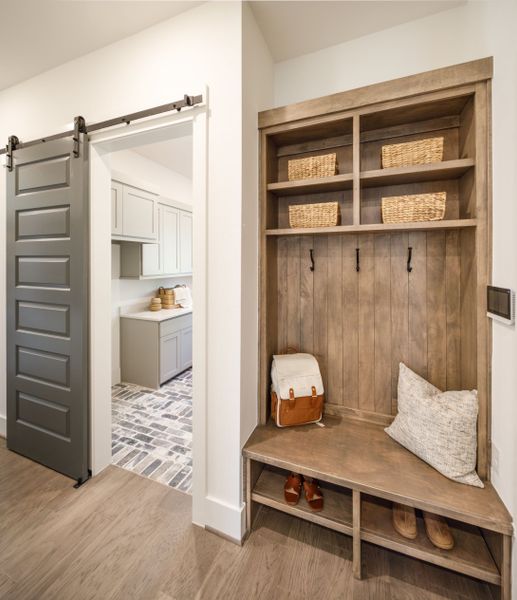 Furnished interior in a model home at Two Step Farm in Montgomery (Image 27).