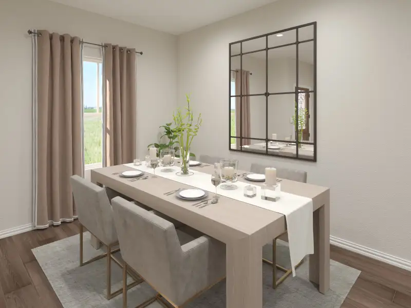 Furnished interior in a model home at Trails at Cottonwood Creek in Rowlett (Image 4).