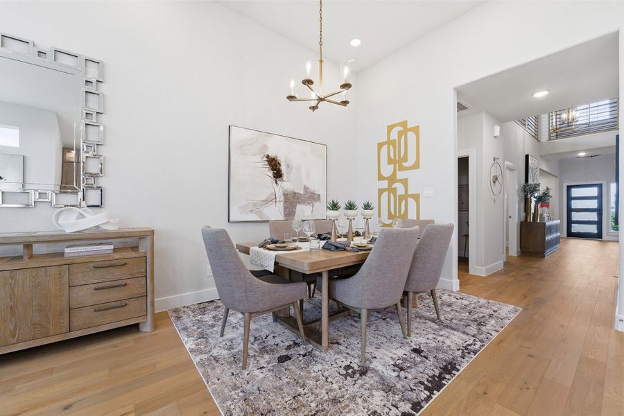 Furnished interior in a model home at Ashland in Angleton (Image 21).