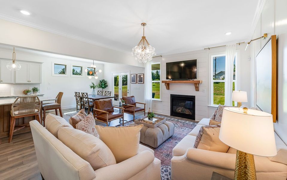 Furnished interior in a model home at The Retreat at Norman Farm in Hendersonville (Image 24).