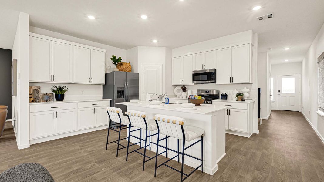 Furnished interior in a model home at August Trails in Needville (Image 17). Furnished interior in a model home at August Trails in Needville (Image 17).