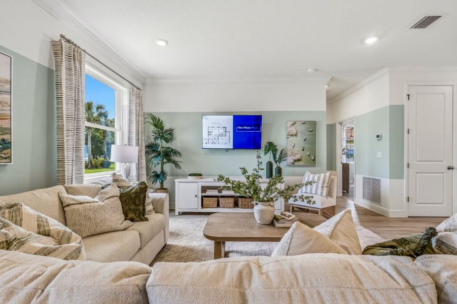 Furnished interior in a model home at Port Saint Lucie in Port St. Lucie (Image 8).