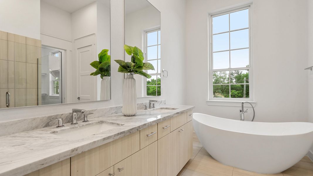 Furnished interior in a model home at Downtown Round Rock – The Depot in Round Rock (Image 9).