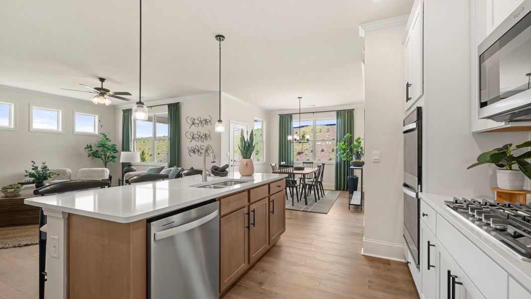 Furnished interior in a model home at Hamptons at Riverwood North in Dallas (Image 23).