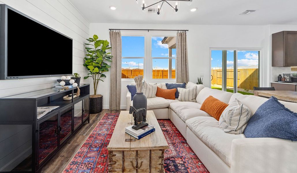 Furnished interior in a model home at Redford Estates in Tucson (Image 8).