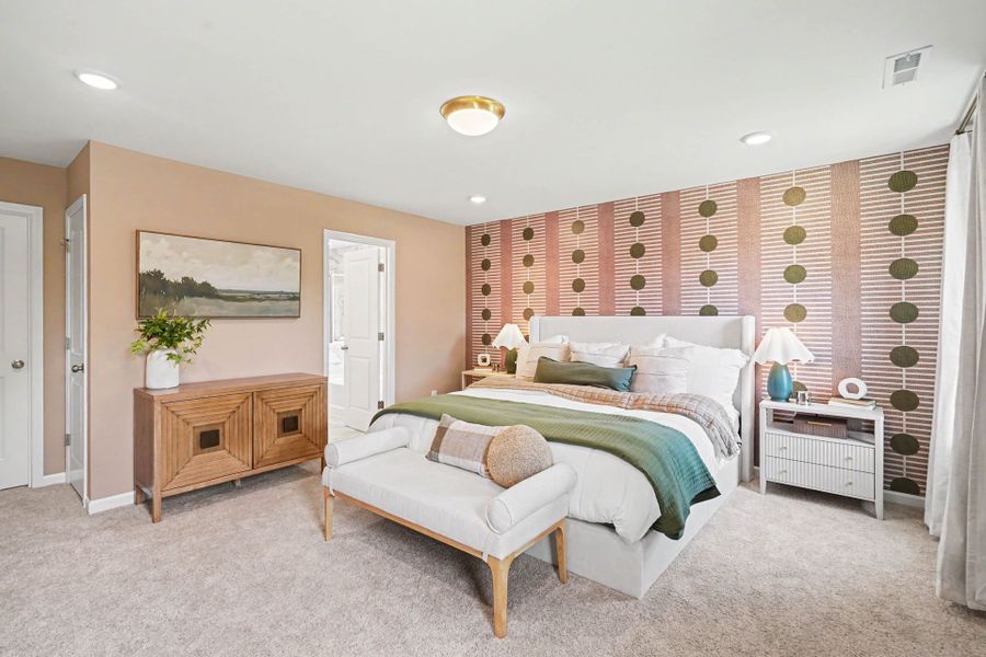Furnished interior in a model home at Wendell Springs in Wendell (Image 13). Furnished interior in a model home at Wendell Springs in Wendell (Image 13).