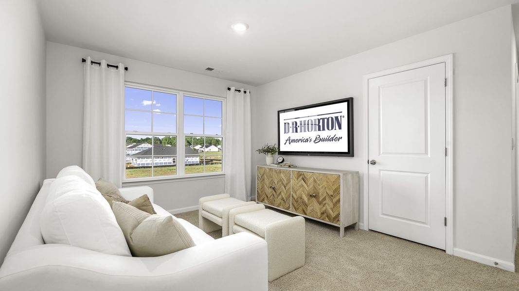 Furnished interior in a model home at Evergreen Landing in Lexington (Image 18).