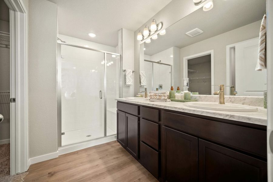 Furnished interior in a model home at Aspen Ranch in Fountain (Image 17).