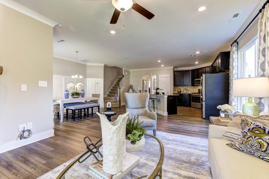 Furnished interior in a model home at Holden Village in Youngsville (Image 30).