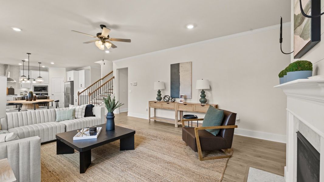 Furnished interior in a model home at Haven Abbey in Cumming (Image 35).
