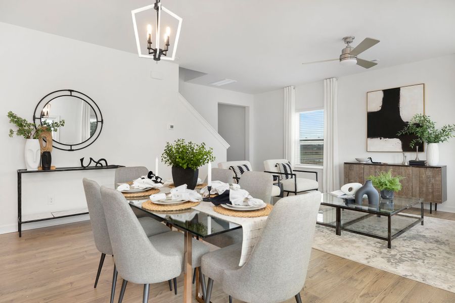 Furnished interior in a model home at Swaim Meadows in Winston-Salem (Image 3).