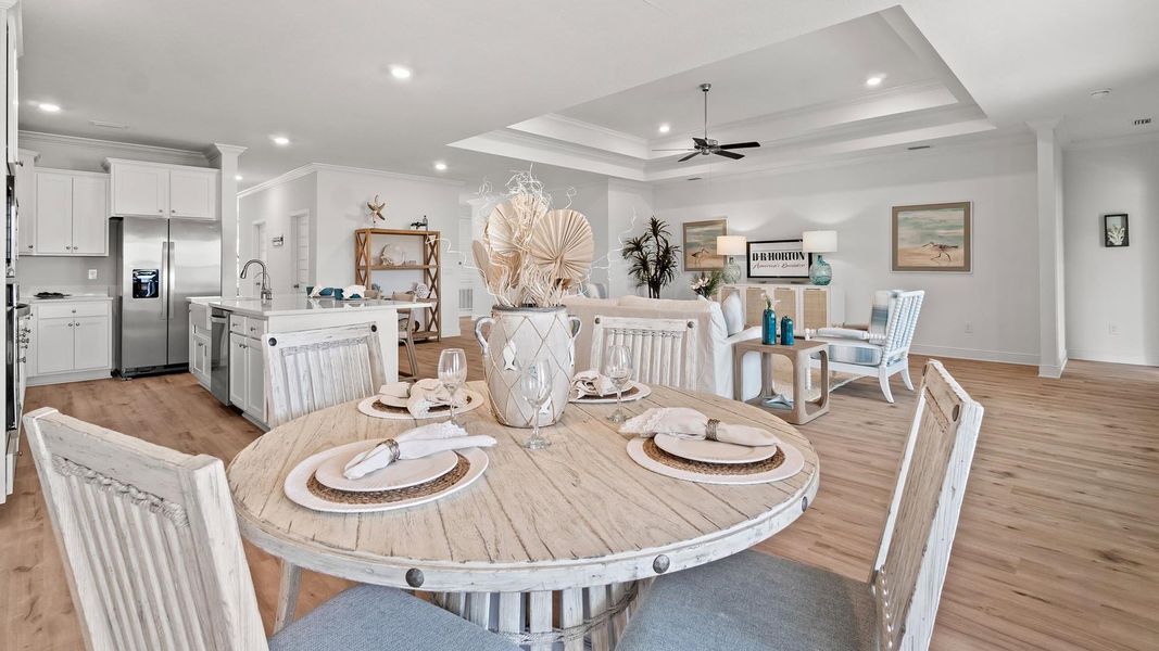 Furnished interior in a model home at Santa Rosa Beach Spot Lots in Santa Rosa Beach (Image 7).