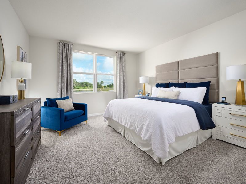 Furnished interior in a model home at Colbert Landings - Signature Series in Palm Coast (Image 19).