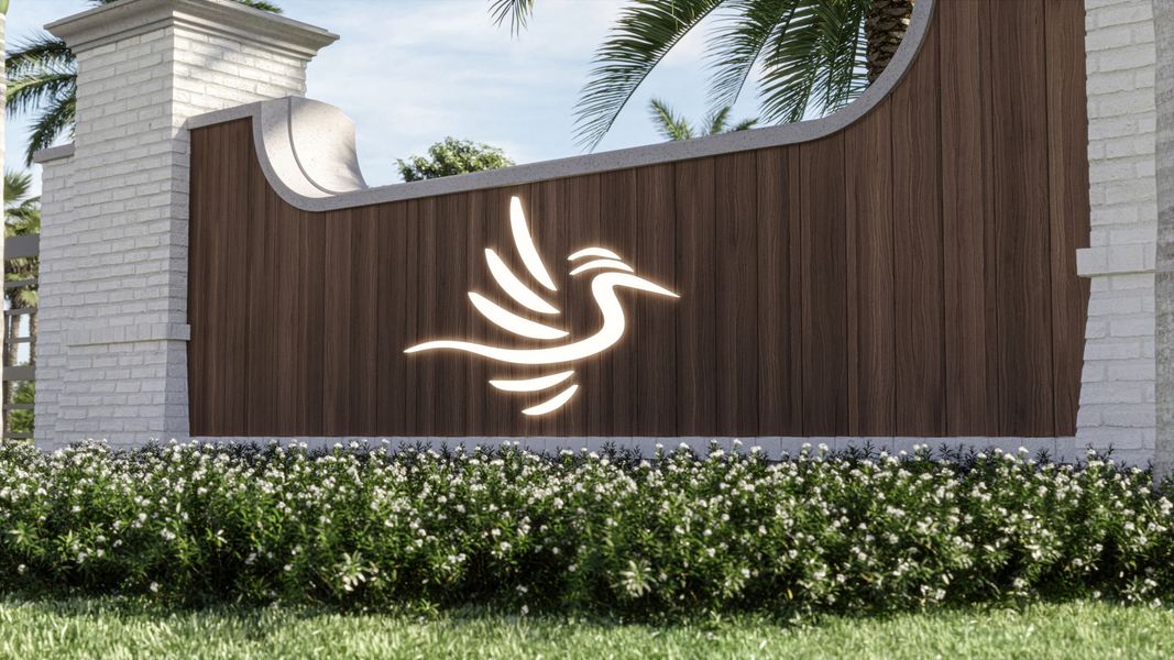 Entrance to the Glynlea Country Club 60' community in Port St. Lucie, FL, featuring signage and landscaping (Image 1).