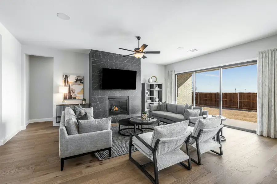 Furnished interior in a model home at Kentsdale Farms in DeSoto (Image 8). Furnished interior in a model home at Kentsdale Farms in DeSoto (Image 8).