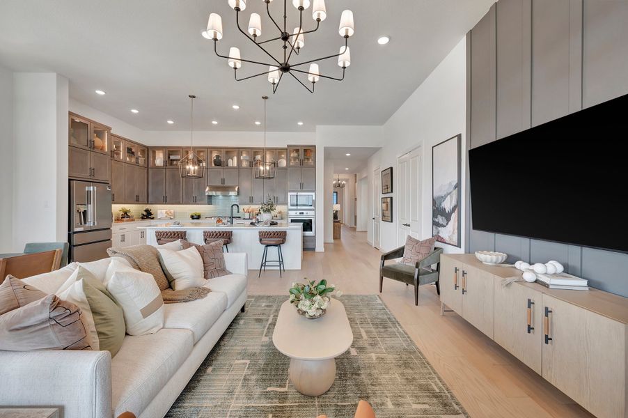 Furnished interior in a model home at The George - Enclave Collection in Richmond (Image 8).