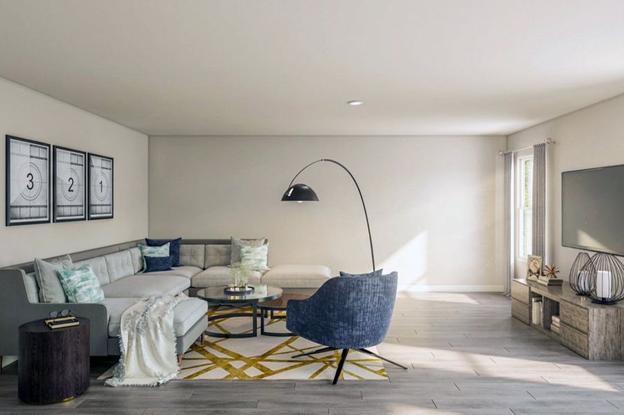 Furnished interior in a model home at Eagle's Landing in Benson (Image 5).