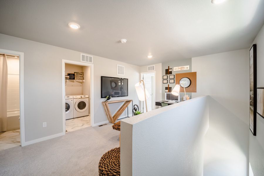 Furnished interior in a model home at Timnath Ranch in Timnath (Image 18). Furnished interior in a model home at Timnath Ranch in Timnath (Image 18).