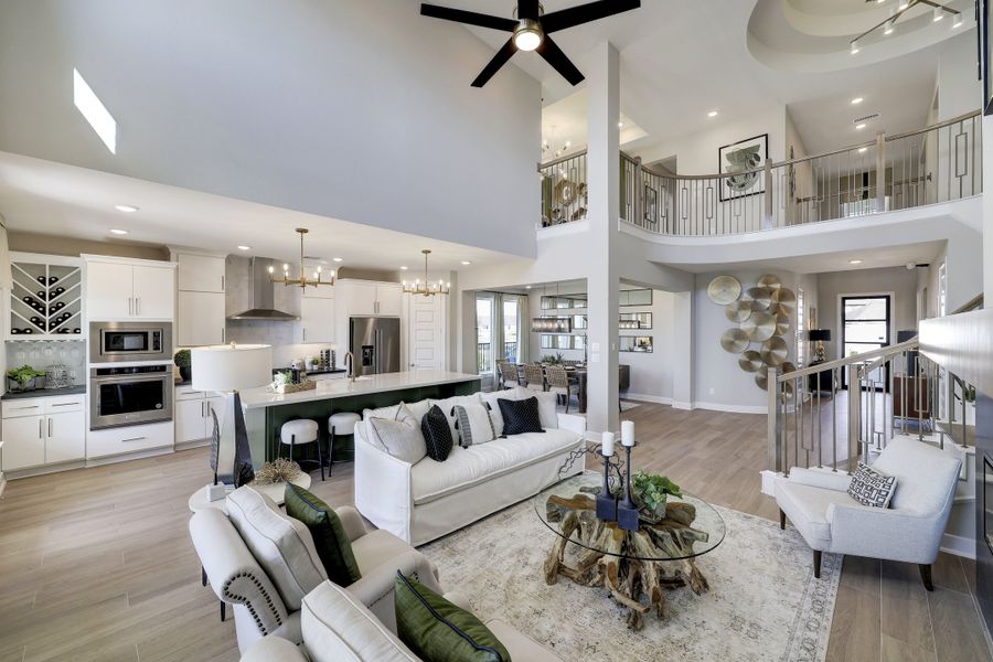 Furnished interior in a model home at Bridgeland 50' (Creekland Village) in Cypress (Image 8). Furnished interior in a model home at Bridgeland 50' (Creekland Village) in Cypress (Image 8).