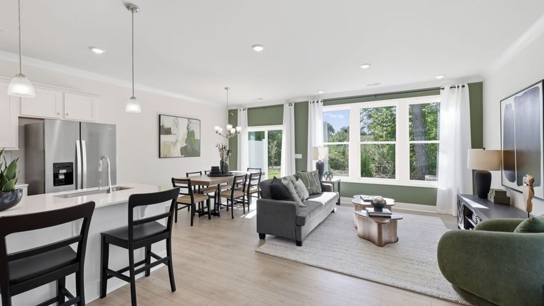 Furnished interior in a model home at Ken's Crossing in Moore (Image 6).