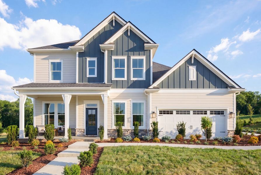 Front exterior of a home in the Heritage Green – The Signature Collection community, located in Columbia, TN (Image 1). Front exterior of a home in the Heritage Green – The Signature Collection community, located in Columbia, TN (Image 1).