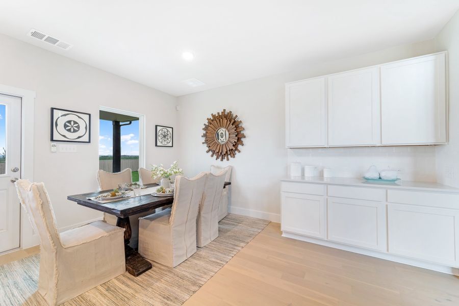 Furnished interior in a model home at Cloud Country in New Braunfels (Image 21).