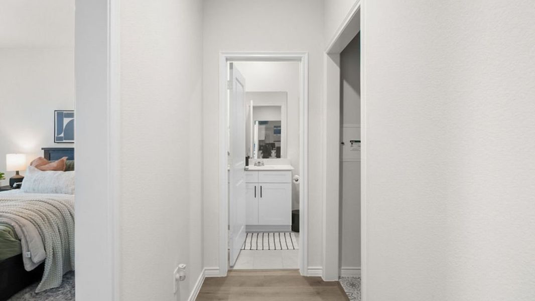 Furnished interior in a model home at The Landing at Hidden Lakes in McKinney (Image 4).