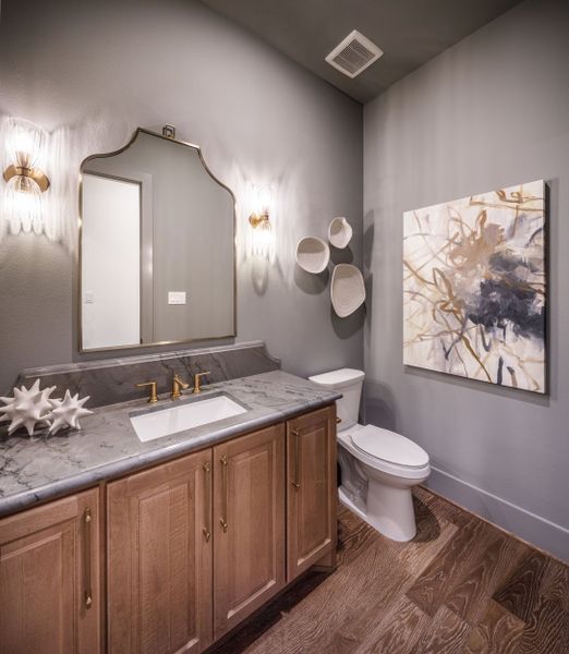 Furnished interior in a model home at The Highlands in Porter (Image 42).