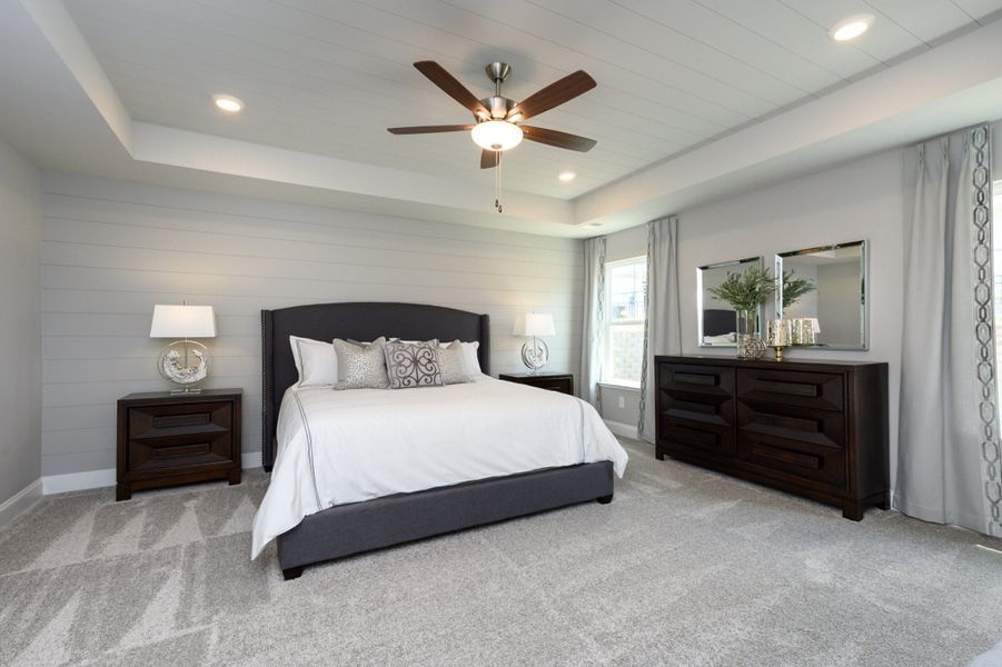 Furnished interior in a model home at Miller Park in Greenville (Image 16).