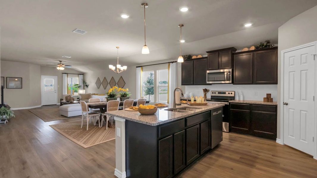 Furnished interior in a model home at Warrior's Legacy in Nolanville (Image 12). Furnished interior in a model home at Warrior's Legacy in Nolanville (Image 12).