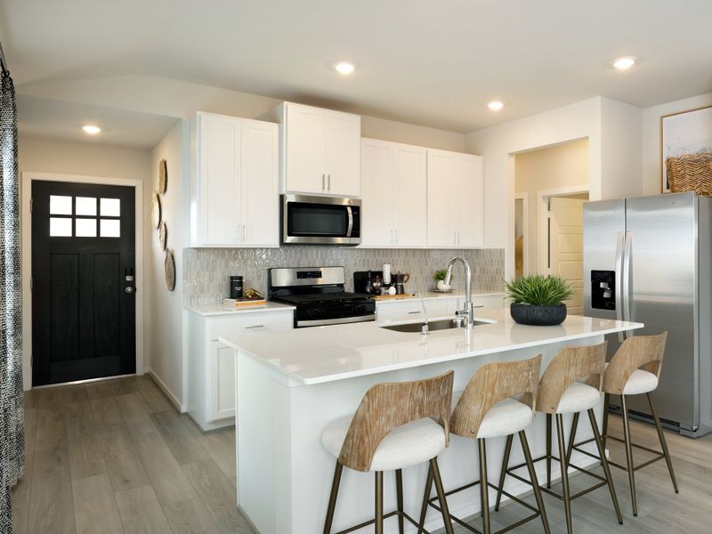 Furnished interior in a model home at Riviera Pines - Traditional Series in Huffman (Image 7).