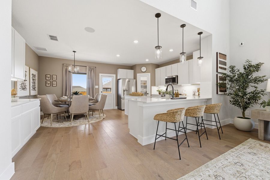 Furnished interior in a model home at Morgan Meadows in San Antonio (Image 29). Furnished interior in a model home at Morgan Meadows in San Antonio (Image 29).