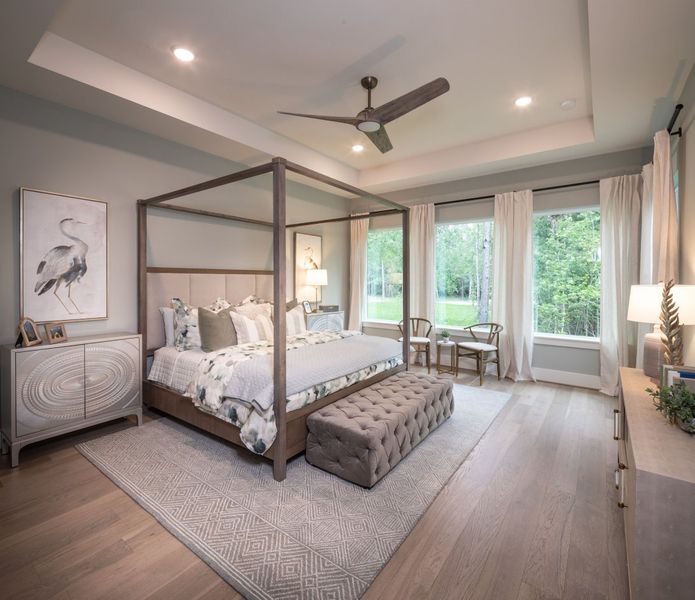 Furnished interior in a model home at Dean Farms in Lucas (Image 19).