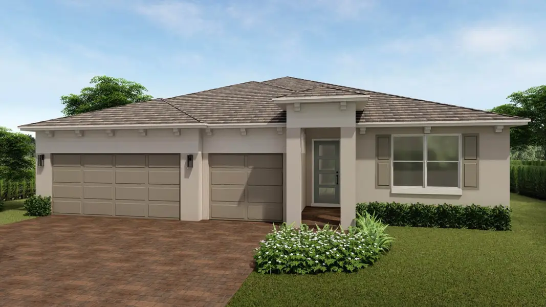 Front exterior of a home in the Aspen Estates community, located in Homestead, FL (Image 4).