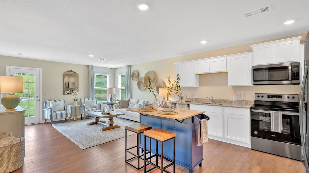 Furnished interior in a model home at Clearwater Springs in Johnson City (Image 3).