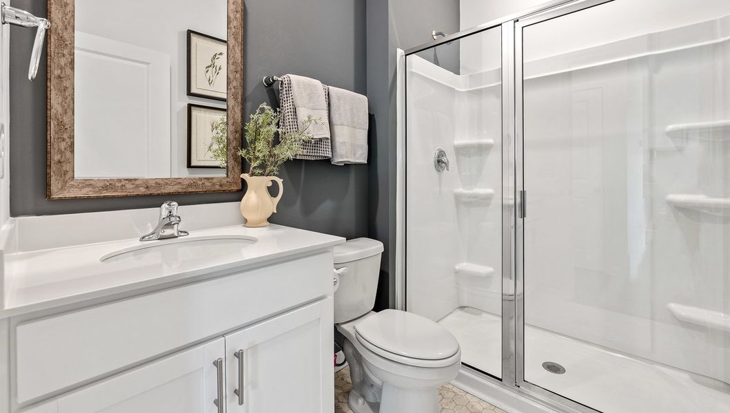 Furnished interior in a model home at Hunters Ridge in Woodruff (Image 16). Furnished interior in a model home at Hunters Ridge in Woodruff (Image 16).