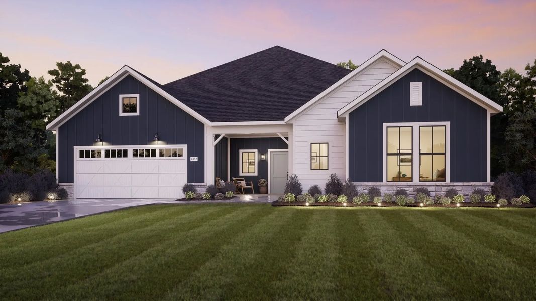 Front exterior of a home in the The Courtyards at Holly Springs community, located in Canton, GA (Image 10).