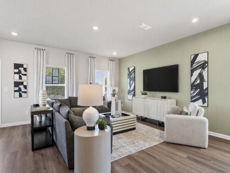 Furnished interior in a model home at Martin Springs - Cottage Series in Lawrenceville (Image 11).