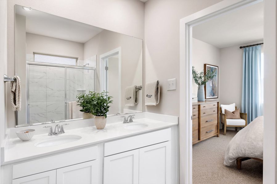 Furnished interior in a model home at Heartland in Heartland (Image 32).