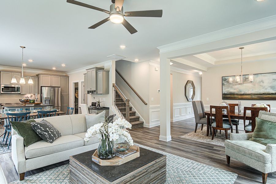 Furnished interior in a model home at Autumn Pond in Blythewood (Image 31).