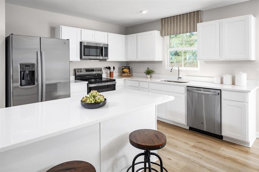 Furnished interior in a model home at Cumberland Landing in Gallatin (Image 3).